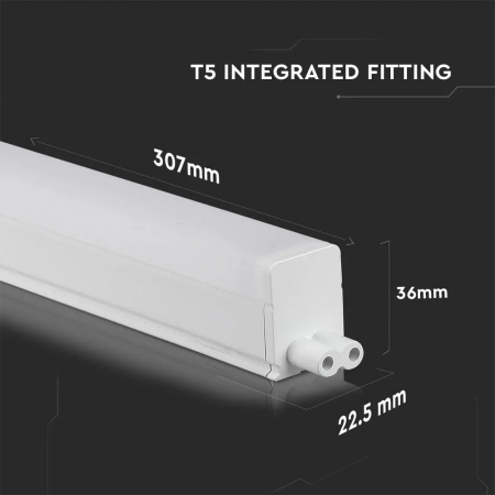 Lampa LED T5 V-TAC, 4W, Conectabila, Cip Samsung, 30cm, 5 ani Garantie [11]