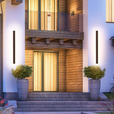 17W Lumină de perete LED Corp Ruginiu 3000K IP65 [2]