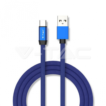 Accesorii digitale - 1m. Cablu Tip C USB Albastru Ruby Series