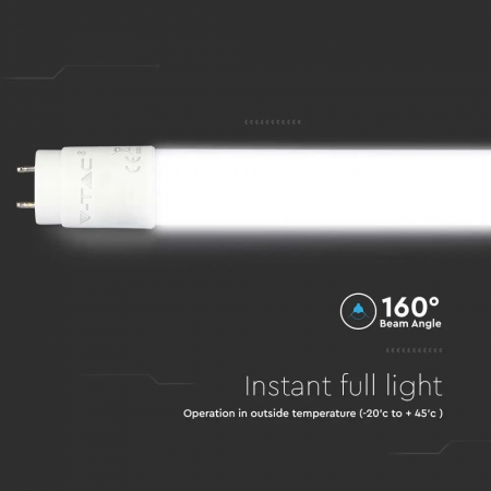 Tub LED G13-T8 V-TAC, 7.5W, 110lm/W, Nano-Plastic, 60cm, 5 ani Garantie [3]