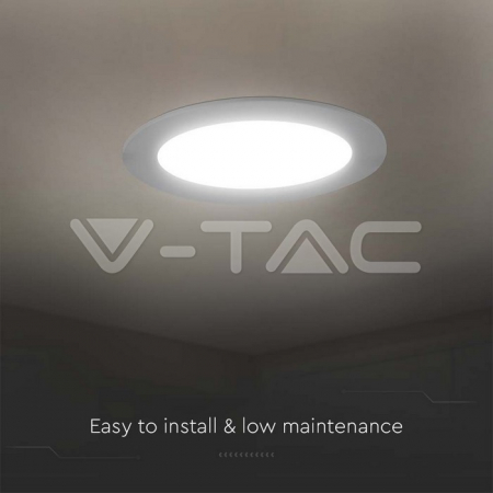 24W Panou LED backlit rotund incastrat 4000K [2]