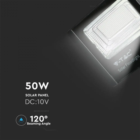 Proiector LED V-TAC cu Panou solar, 50W, IP65, 6000K, 4200lm [3]