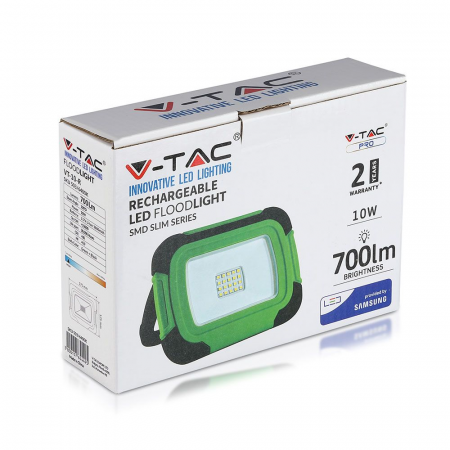 Proiector LED V-TAC, 10W, Cip SAMSUNG, Reîncărcabil, IP44 [3]