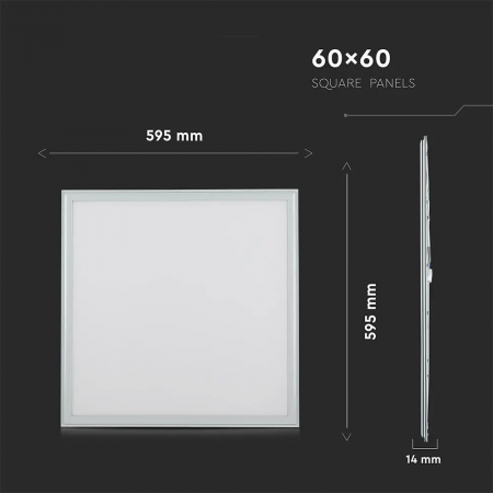 Panou LED V-TAC 60x60, 45W, Slim, Cip Samsung, 5 ani garantie [7]
