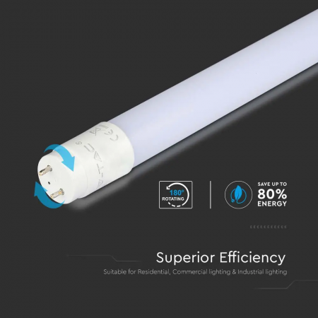 Tub LED G13-T8 V-TAC, 24W, 110lm/W, Nano-Plastic, 150cm, 5 ani Garantie [4]