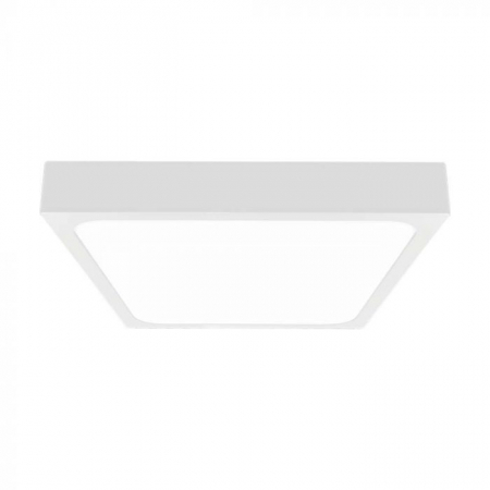 Plafoniere - 30W Plafonieră LED Pătrată Ramă Albă 4000K IP44