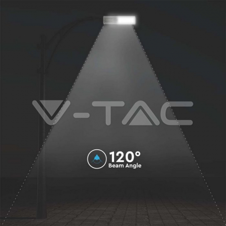33W LED Lampă Stradală cu Panou Solar 6400K Aluminu + PC [1]
