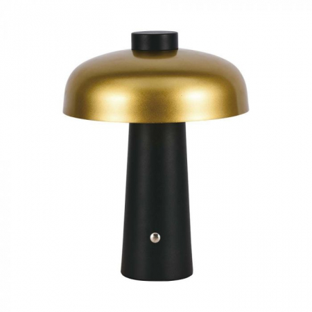 Lămpi de Birou - 3W LED Lampă de Masă Reîncărcabilă Baterie 1800mAh Auriu + Negru
