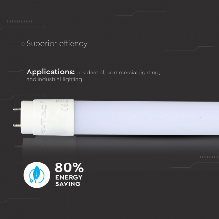 Tub LED T8 V-TAC, Super Bright, 160lm/W, 120cm/150cm, 5 ani garantie [3]