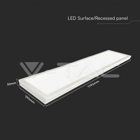 40W Panou LED Cip SAMSUNG 1200x300 mm 2in1 4000K [3]