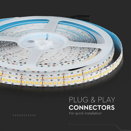 Banda LED V-TAC, 24V, 18w/m, 240 leduri/m, Cip Samsung, CRI>95, Rola 10m [5]