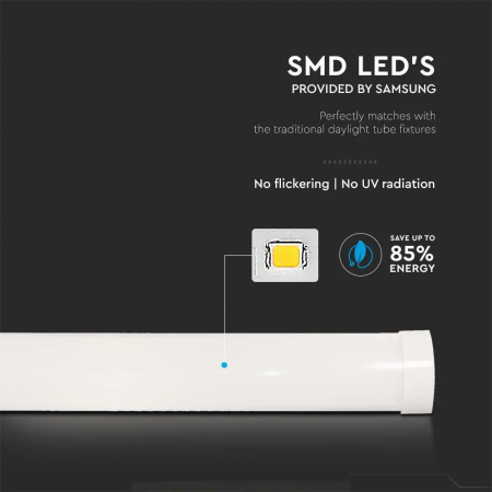 Lampa LED Liniara V-TAC, 20W, 60cm, Cip Samsung, 100lm/W, Garantie 5 ani [6]