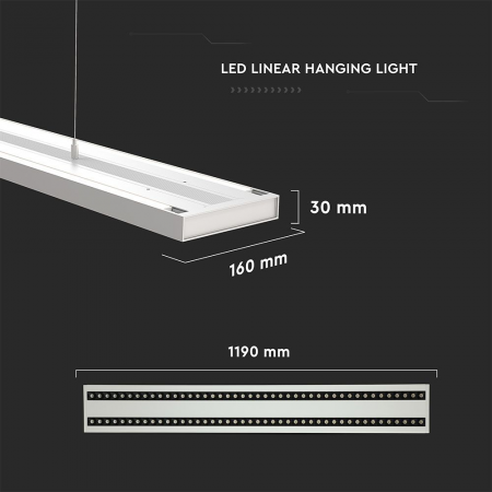 Lampa LED Liniara V-TAC, 60W, Conectabila, Cip Samsung, Lumina Neutra, Dimabila [8]