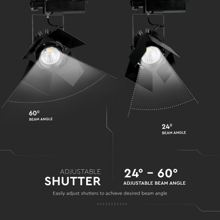 Proiector de sina LED V-TAC, 33W, 2800lm, Cip Samsung, 5 ani garantie, CRI>90, Negru [8]