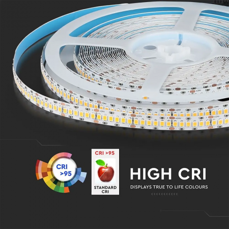 Banda LED V-TAC, 24V, 18w/m, 240 leduri/m, Cip Samsung, CRI>95, Rola 10m [7]