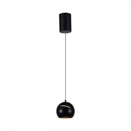 Pendule - 8.5W LED Lampă Suspendată Φ180 Cablu Ajustabil Touch On/Of Corp Negru 3000K