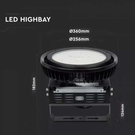 Highbay LED V-TAC, 500W, Cip Samsung, Dimabil, Driver Meanwell, 120'D, 4000K [8]