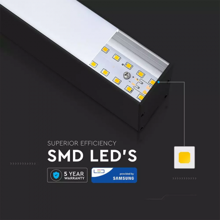 Lampa LED Liniara V-TAC, 40W, Cip Samsung, Montaj Suspendat, 5 Ani Garantie [7]
