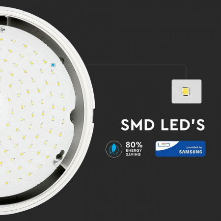 Aplica Led cu baterie de urgenta, V-TAC, 17W, Rotunda, 4000K [3]