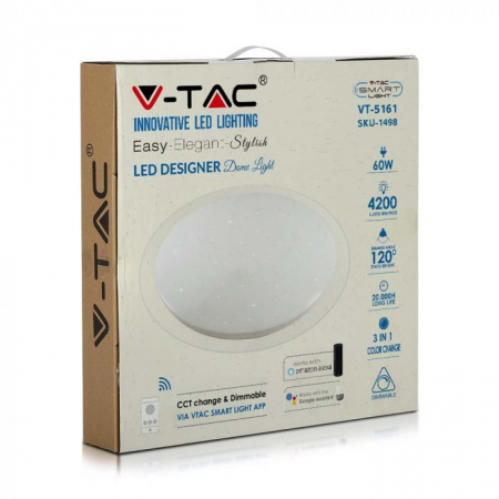 Aplica Smart 60W V-TAC, 3in1, Aspect instelat [5]
