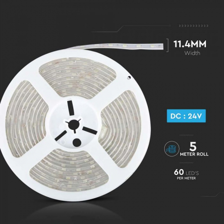 Bandă LED 5050 60 LED 24V IP65 4000K [4]