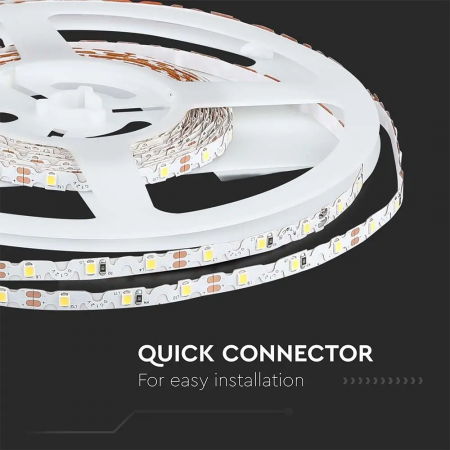 Banda LED V-TAC, 12V, 5w/m, 60 leduri/m, CRI>80, 420lm/m, IP20, Rola 5m [4]
