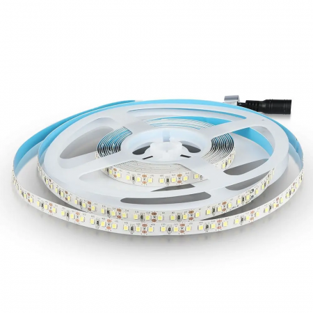 Banda LED V-TAC, 12V, 12w/m, 120 leduri/m, Cip Samsung, CRI>80, Rola 5m [0]