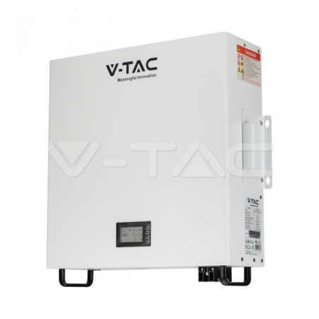 Acumulator V-TAC 5.12 kWh, Montaj pe Perete, IP20, 51.2V, 6000 Cicluri - REPowerEU [1]