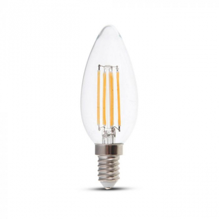 Becuri LED - Bec Led 4W cu filament, 2700K, E14