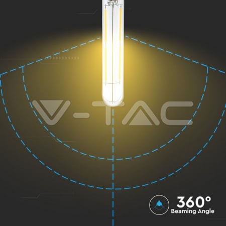 Bec LED 4W E14 T20 Filament Sticlă Clară 3000K [1]