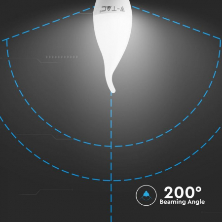 Bec Led cu cip Samsung 5.5W, 4000K, E14 [4]
