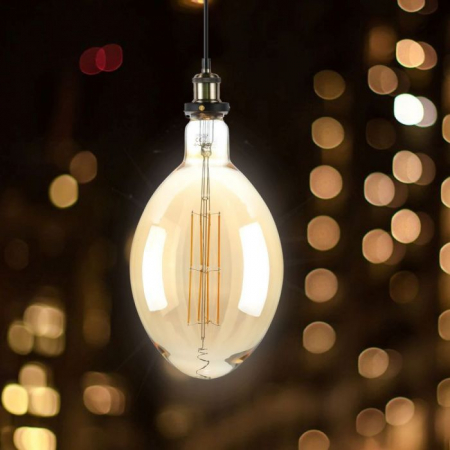 Bec Led decorativ cu Filament V-TAC, 8W, 2000K, E27, Dimabil [3]