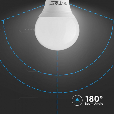 Bec LED V-TAC, 4.5W, 470lm, E14, P45, 4000K, Cip Samsung, 5 ani garantie [5]