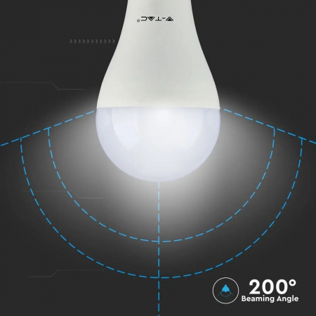 Bec LED V-TAC, 9W, E27, 806 lm, Cip Samsung, Baterie 3 ore [2]