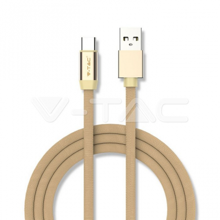 Accesorii digitale - Cablu tip C USB Auriu Ruby Series - 1m