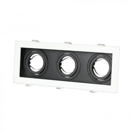 Carcase Spot - Carcasa Spot 3x GU10, Negru+Alb