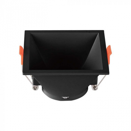 Carcase Spot - Carcasa Spot GU0, Negru, IP20, Patrat, Montaj Incastrat