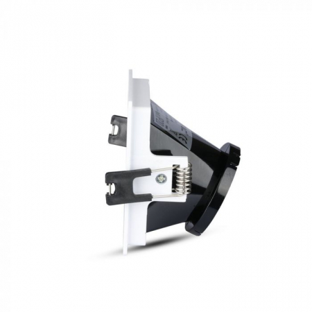 Carcasa Spot GU10, Alb + Negru, Patrat, IP20, Montaj Incastrat [1]