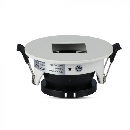Carcasa Spot GU10, Alb + Negru, Rotund, IP20, Montaj Incastrat [2]