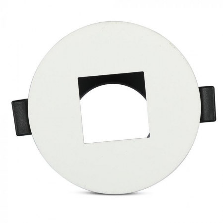 Carcase Spot - Carcasa Spot GU10, Alb + Negru, Rotund, IP20, Montaj Incastrat