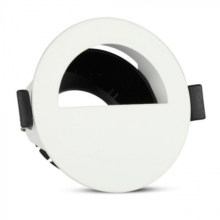 Carcase Spot - Carcasa Spot GU10, Alb + Negru, Rotund, IP20, Montaj Incastrat
