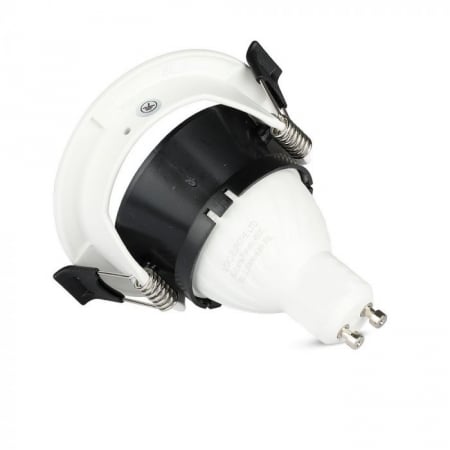 Carcasa Spot GU10, Alb + Negru, Rotund, IP20, Montaj Incastrat [3]