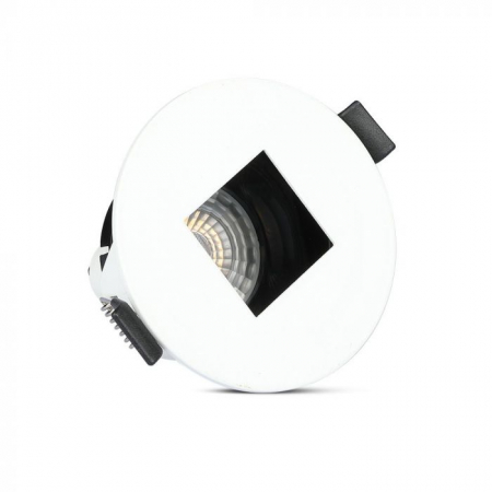 Carcasa Spot GU10, Alb + Negru, Rotund, IP20, Montaj Incastrat [3]