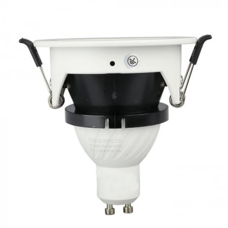 Carcasa Spot GU10, Alb + Negru, Rotund, IP20, Montaj Incastrat [1]