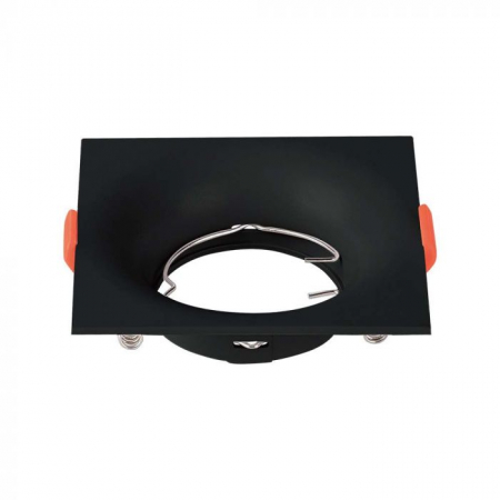 Carcase Spot - Carcasa Spot GU10, Negru, IP20, Patrat, Montaj Incastrat