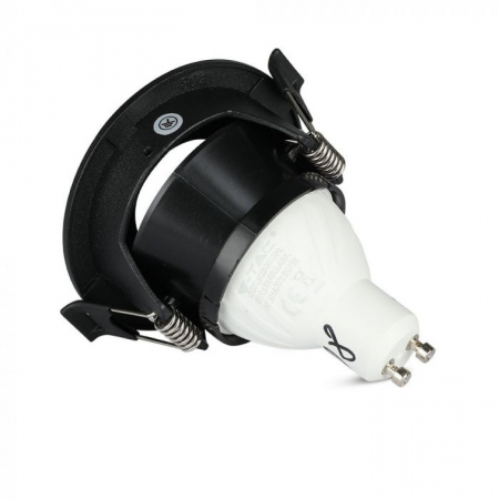 Carcasa Spot GU10, Negru, IP20, Rotund [3]