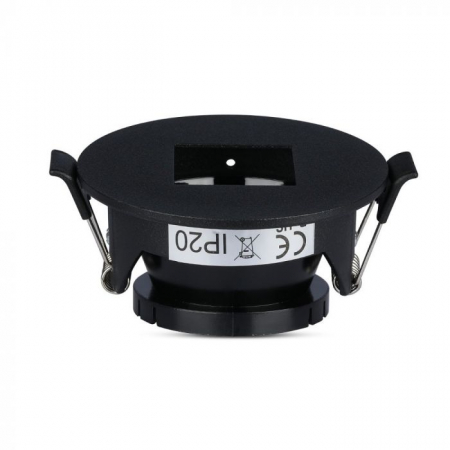 Carcase Spot - Carcasa Spot GU10, Negru, IP20, Rotund