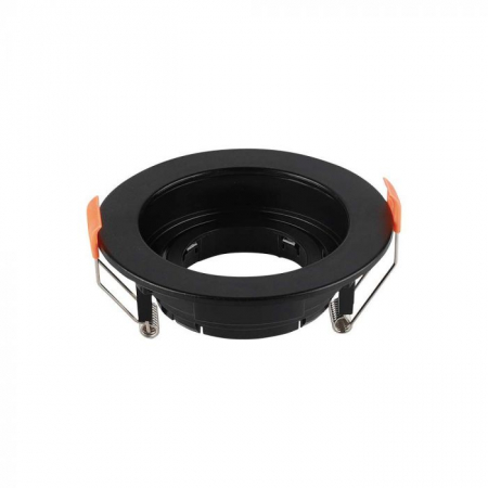Carcase Spot - Carcasa Spot GU10, Negru, IP20, Rotund,  Montaj Incastrat