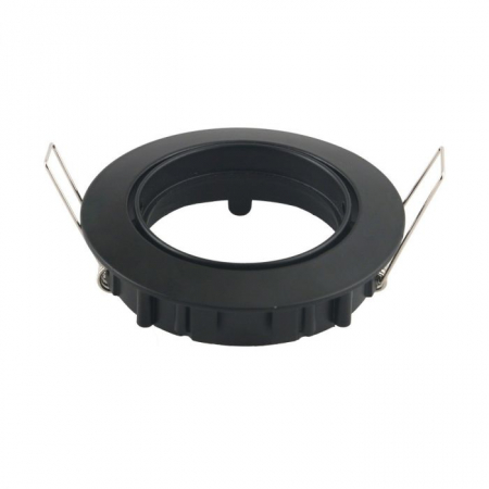 Carcase Spot - Carcasa Spot GU10, Negru, Rotund, IP20, Montaj Incastrat