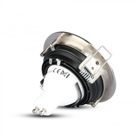 Carcasa SPOT GU10, Satin Nikel + Negru, IP20, Montaj Incastrat [4]